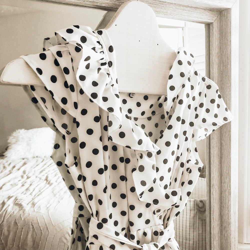 Fashion Nova polka dot ruffle dress
